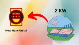 2 KW Solar panel unit generation per day