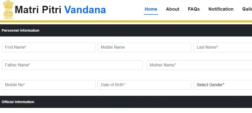 Matri Pitri Vandana Online Registration